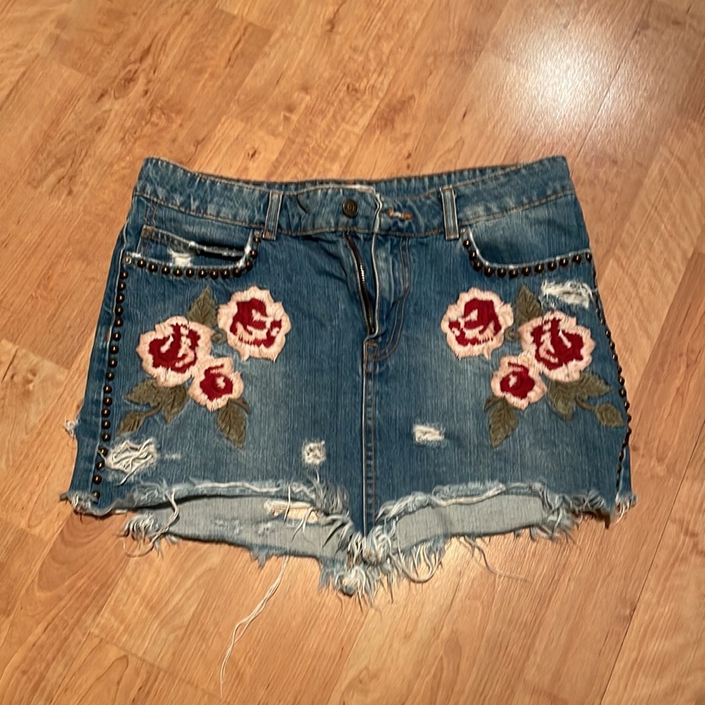 Free People Denim Skirt
